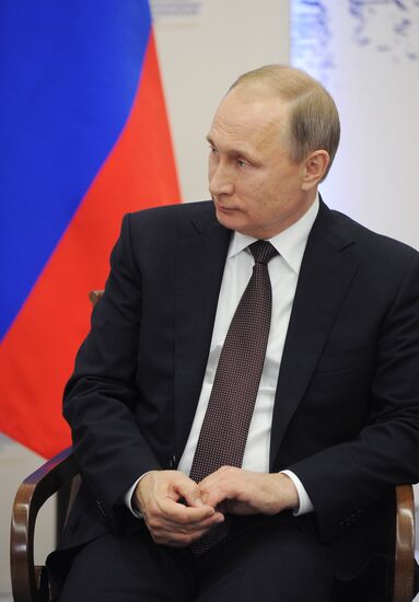 Russian President Vladimir Putin's visit to St. Petersburg. Day two