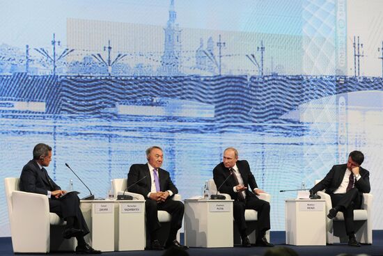 Russian President Vladimir Putin's visit to St. Petersburg. Day two