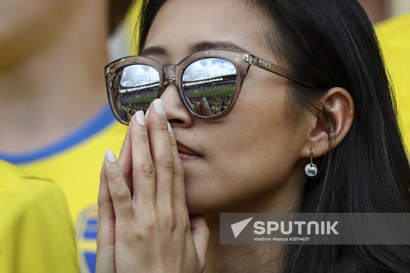Football. UEFA Euro 2016. Italy vs. Sweden