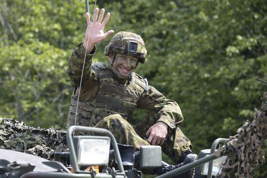 NATO holds Saber Strike exercise 2016 in Estonia