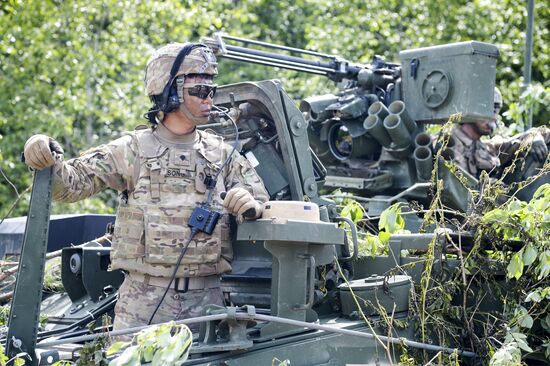 NATO holds Saber Strike exercise 2016 in Estonia