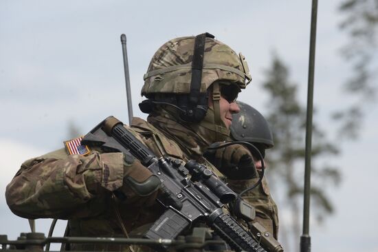 NATO holds Saber Strike exercise 2016 in Estonia