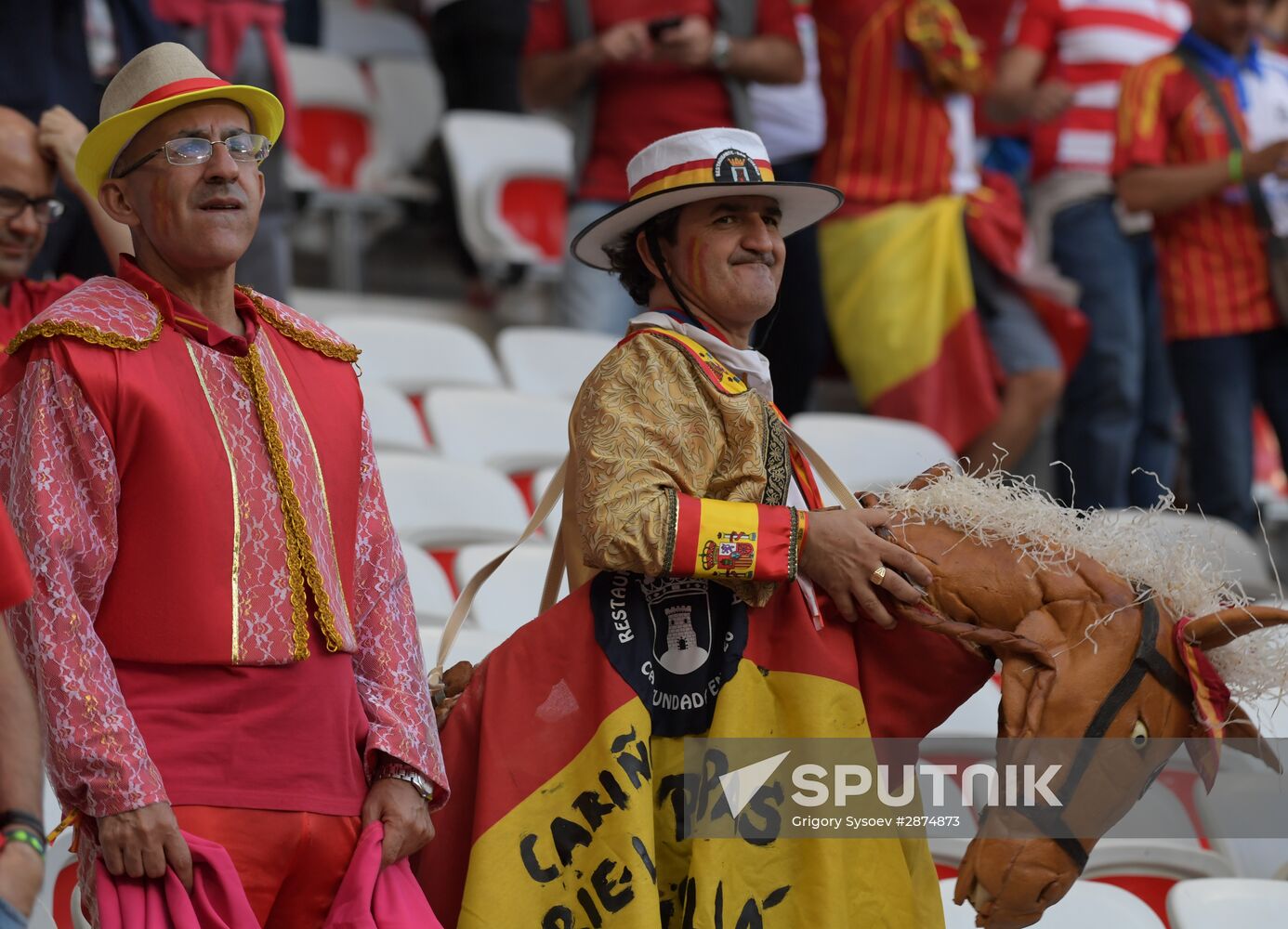 Football. 2016 UEFA European Championship. Spain vs. Turkey