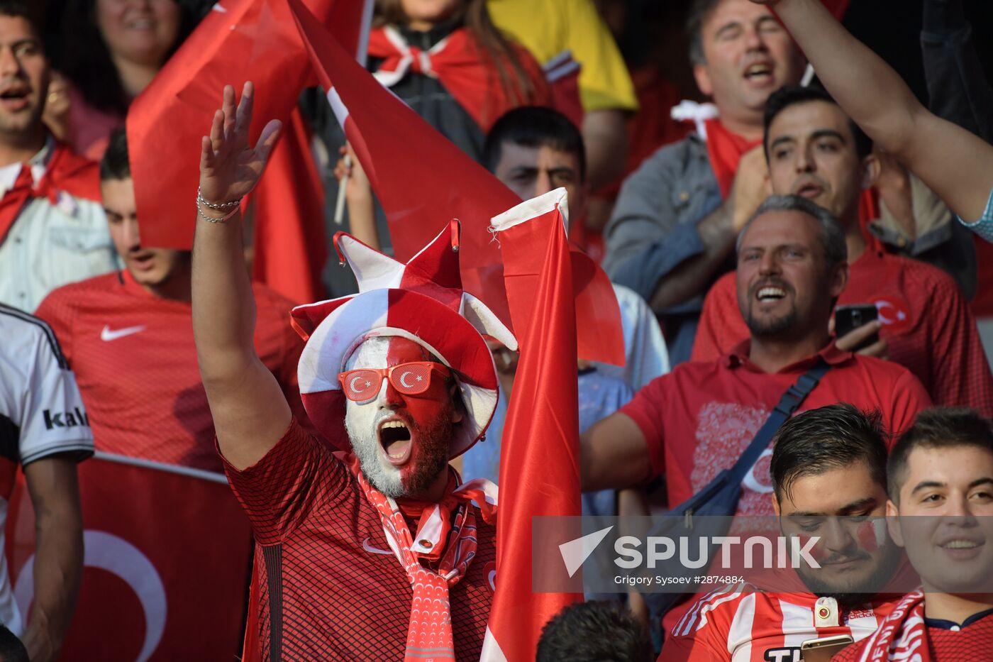 Football. 2016 UEFA European Championship. Spain vs. Turkey