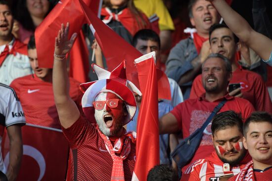 Football. 2016 UEFA European Championship. Spain vs. Turkey