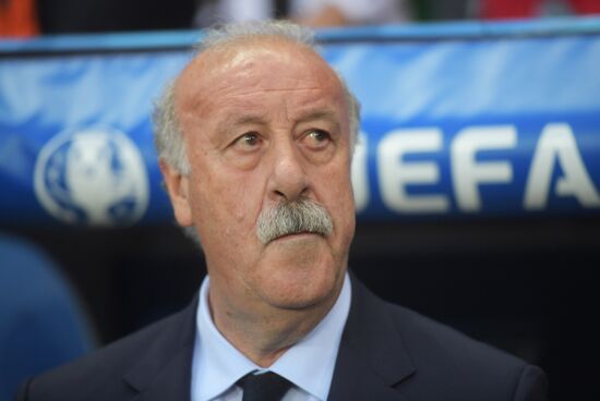 Football. 2016 UEFA European Championship. Spain vs. Turkey