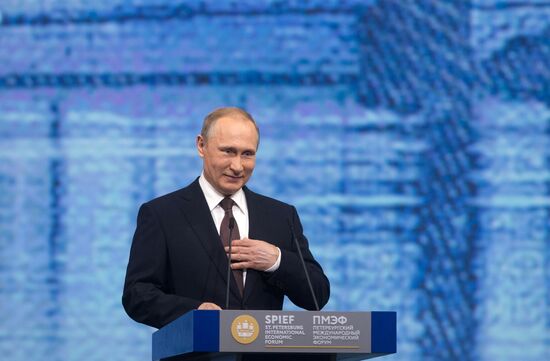 Russian President Vladimir Putin's visit to St. Petersburg. Day two