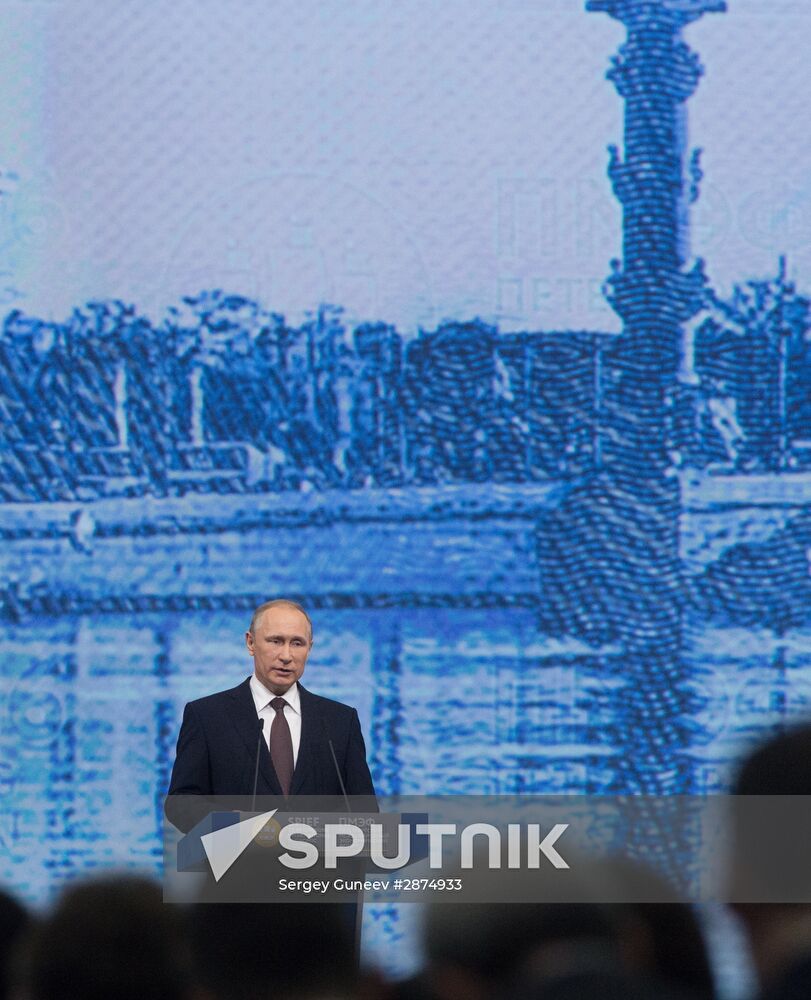 Russian President Vladimir Putin's visit to St. Petersburg. Day two