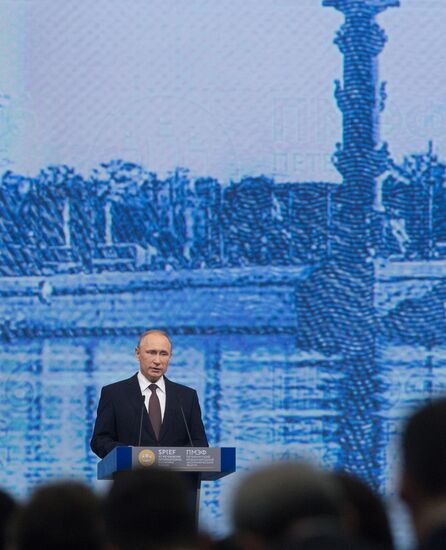 Russian President Vladimir Putin's visit to St. Petersburg. Day two