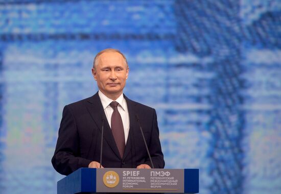 Russian President Vladimir Putin's visit to St. Petersburg. Day two