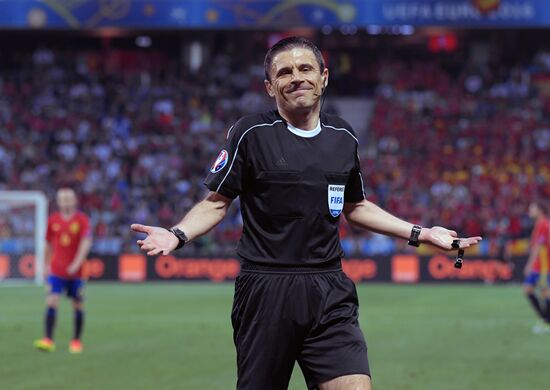 Football. 2016 UEFA European Championship. Spain vs. Turkey