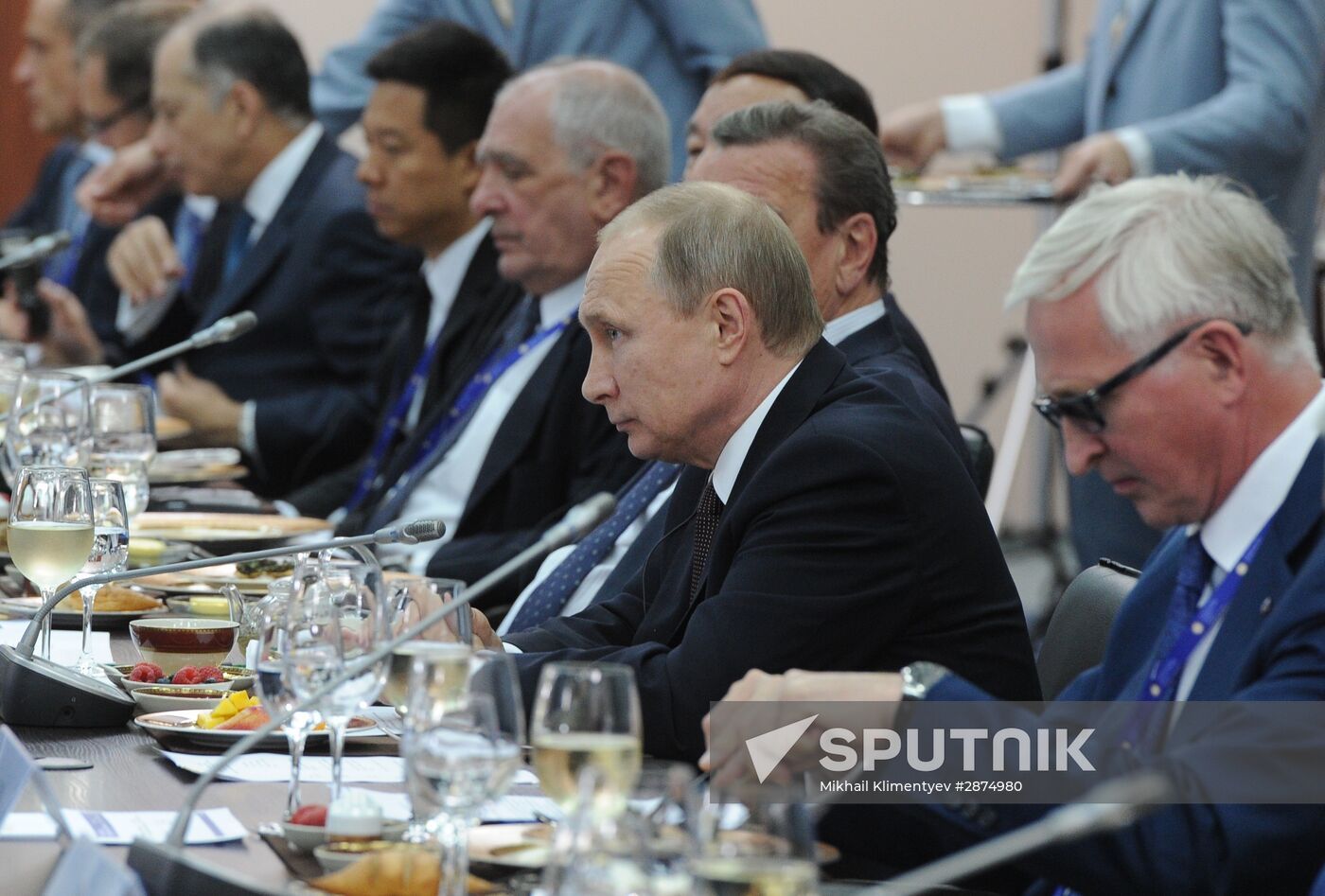 Russian President Vladimir Putin's visit to St. Petersburg. Day two