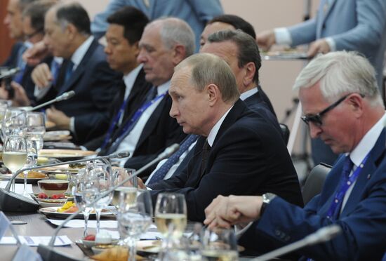 Russian President Vladimir Putin's visit to St. Petersburg. Day two