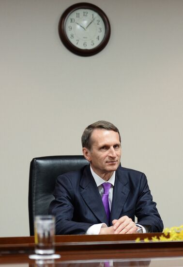 State Duma Chairman Sergei Naryshkin's working visit to Japan