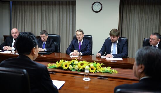 State Duma Chairman Sergei Naryshkin's working visit to Japan