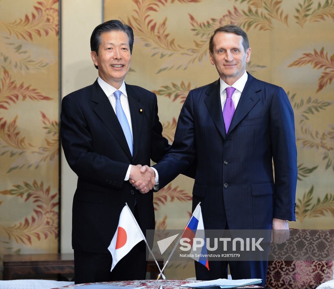 State Duma Chairman Sergei Naryshkin's working visit to Japan