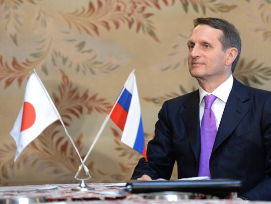 State Duma Chairman Sergei Naryshkin's working visit to Japan