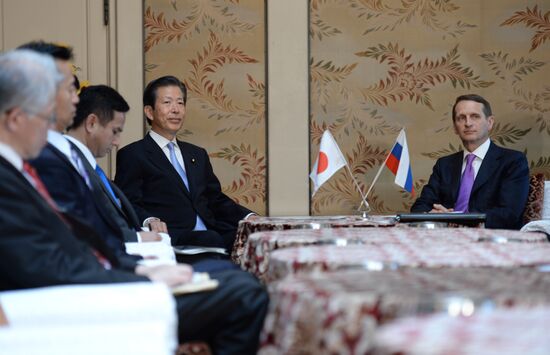 State Duma Chairman Sergei Naryshkin's working visit to Japan