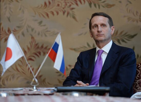 State Duma Chairman Sergei Naryshkin's working visit to Japan