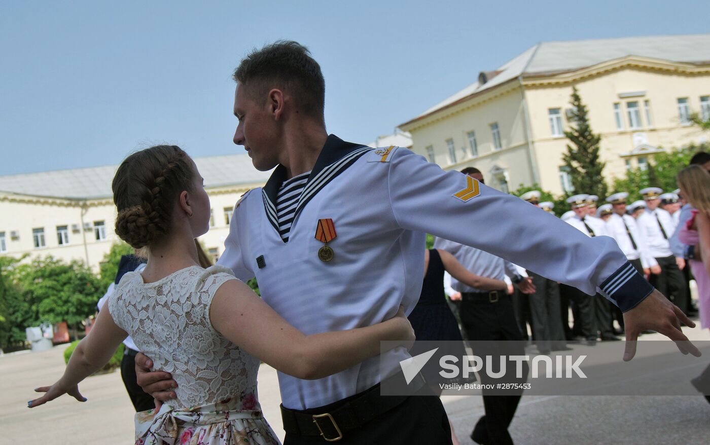 Graduation ceremony at Nakhimov Naval School in Sevastopol