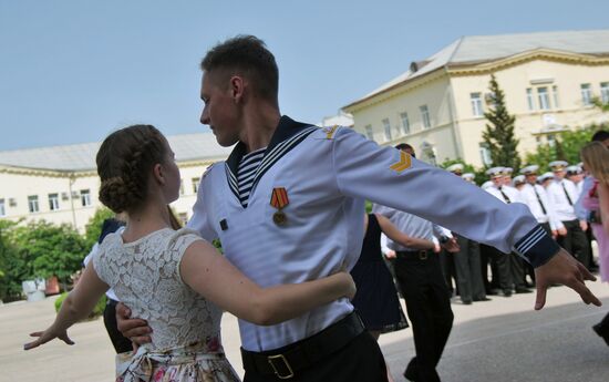 Graduation ceremony at Nakhimov Naval School in Sevastopol