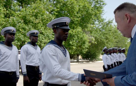 Graduation ceremony at Nakhimov Naval School in Sevastopol