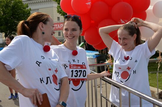 Run Around the Globe charity fun run in Moscow