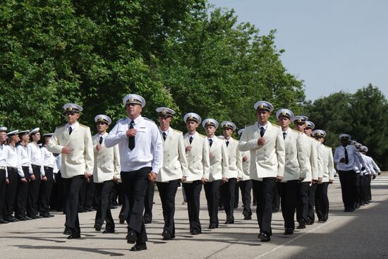 Graduation ceremony at Nakhimov Naval School in Sevastopol