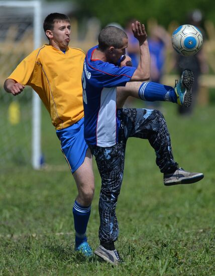 Athletic tournament in Kurnosovo village, Omsk Region