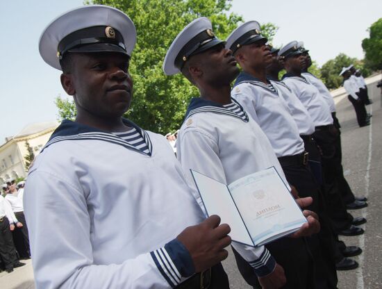 Graduation ceremony at Nakhimov Naval School in Sevastopol
