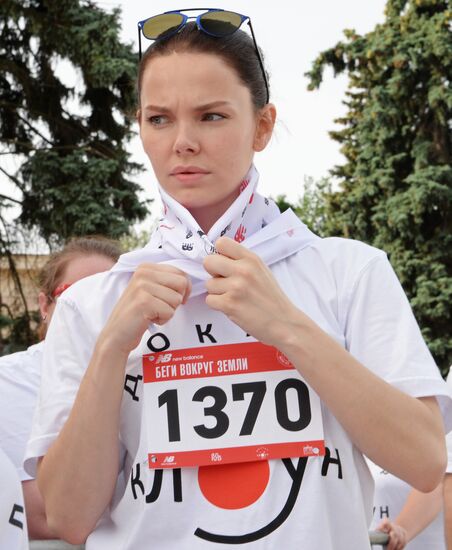 Run Around the Globe charity fun run in Moscow