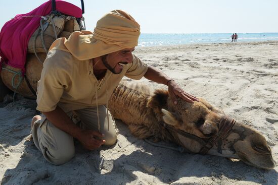 Vacationing on Tunisian island of Djerba