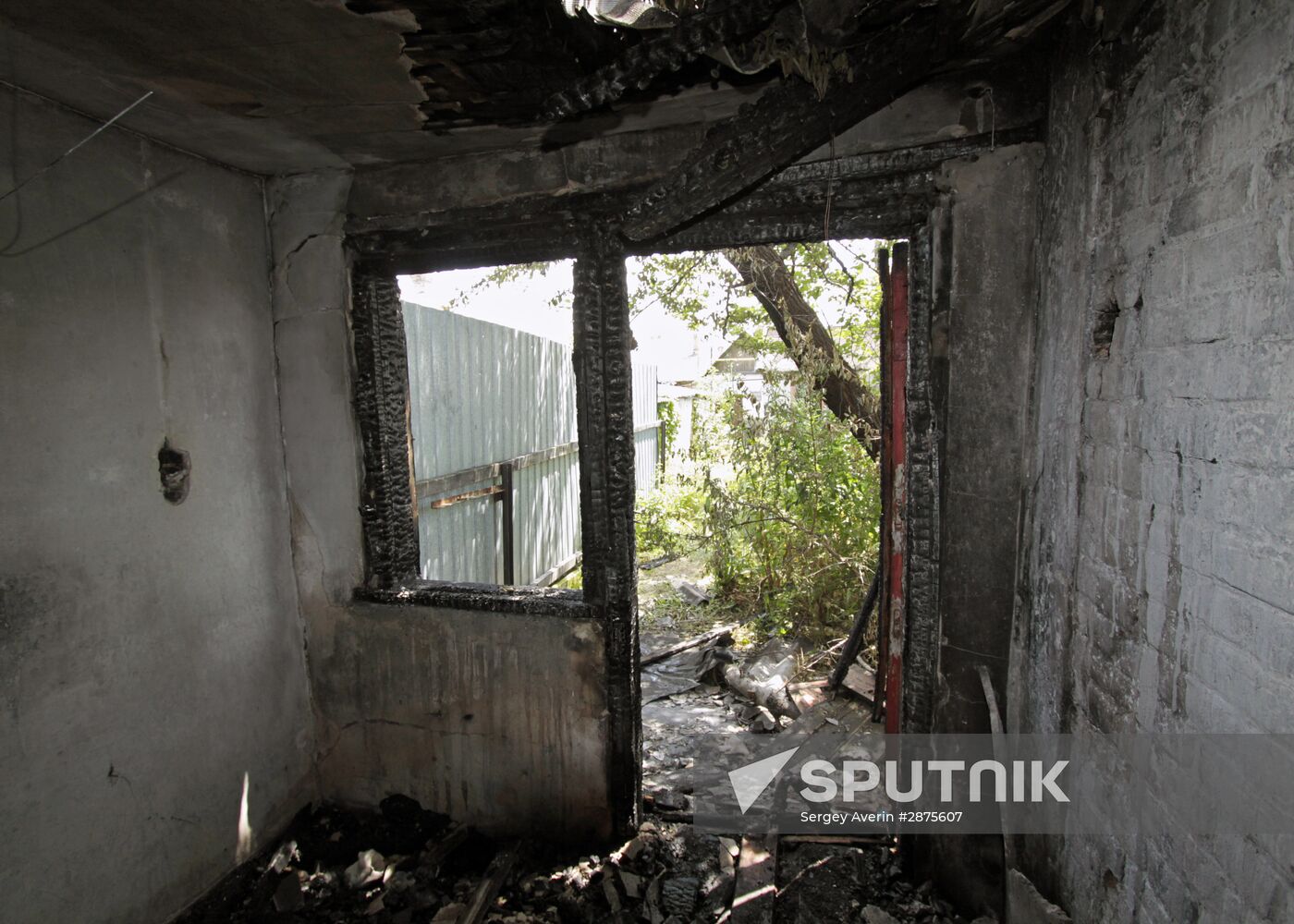 Aftermath of Donetsk shelling