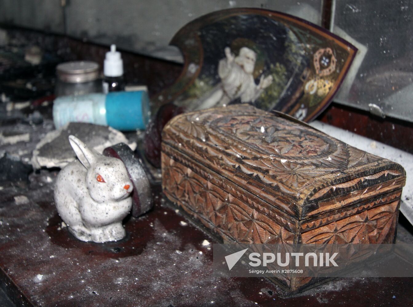 Aftermath of Donetsk shelling