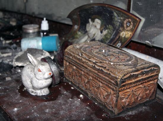 Aftermath of Donetsk shelling