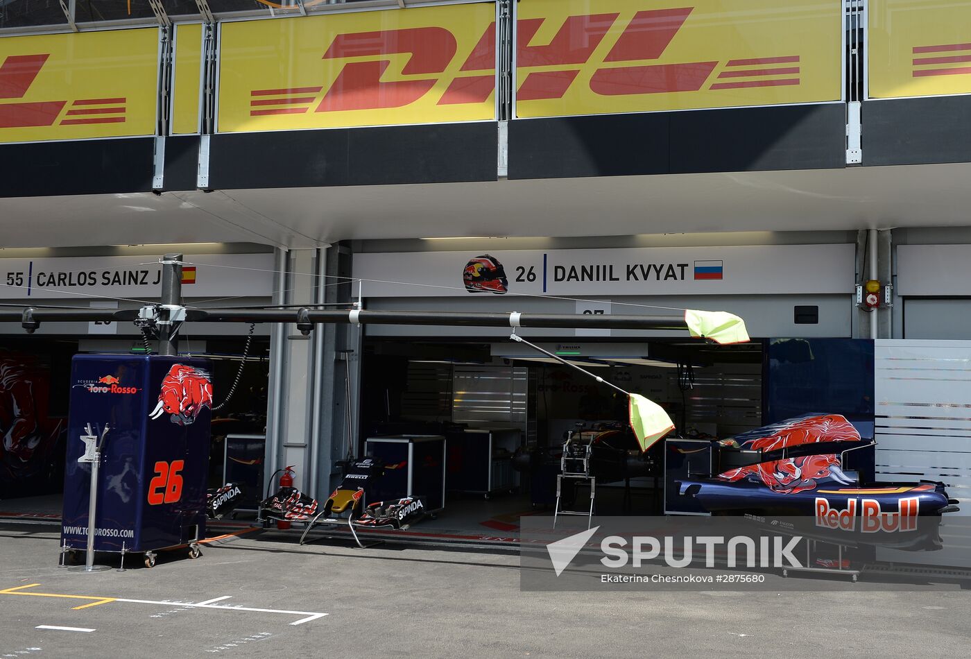 Car racing. Formula 1 Grand Prix of Europe. Qualification