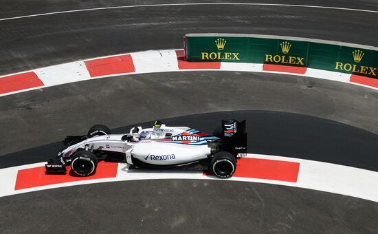 Car racing. Formula 1 Grand Prix of Europe. Qualification
