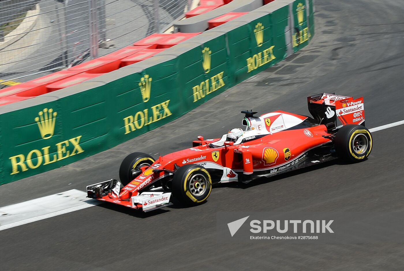 Car racing. Formula 1 Grand Prix of Europe. Qualification