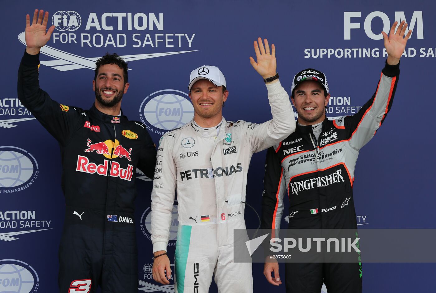 Car racing. Formula 1 Grand Prix of Europe. Qualification