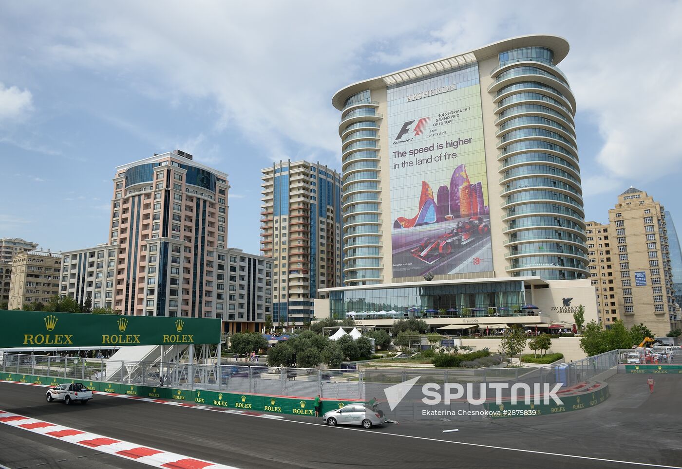 Car racing. Formula 1 Grand Prix of Europe. Qualification