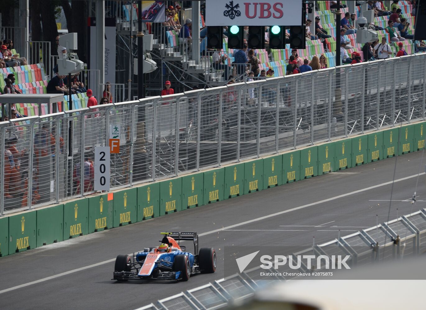 Car racing. Formula 1 Grand Prix of Europe. Qualification
