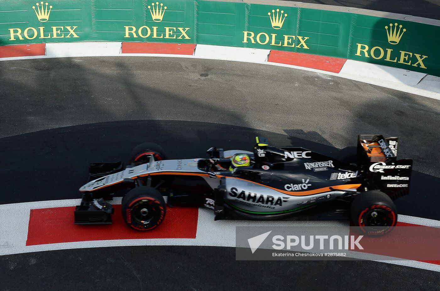 Car racing. Formula 1 Grand Prix of Europe. Qualification