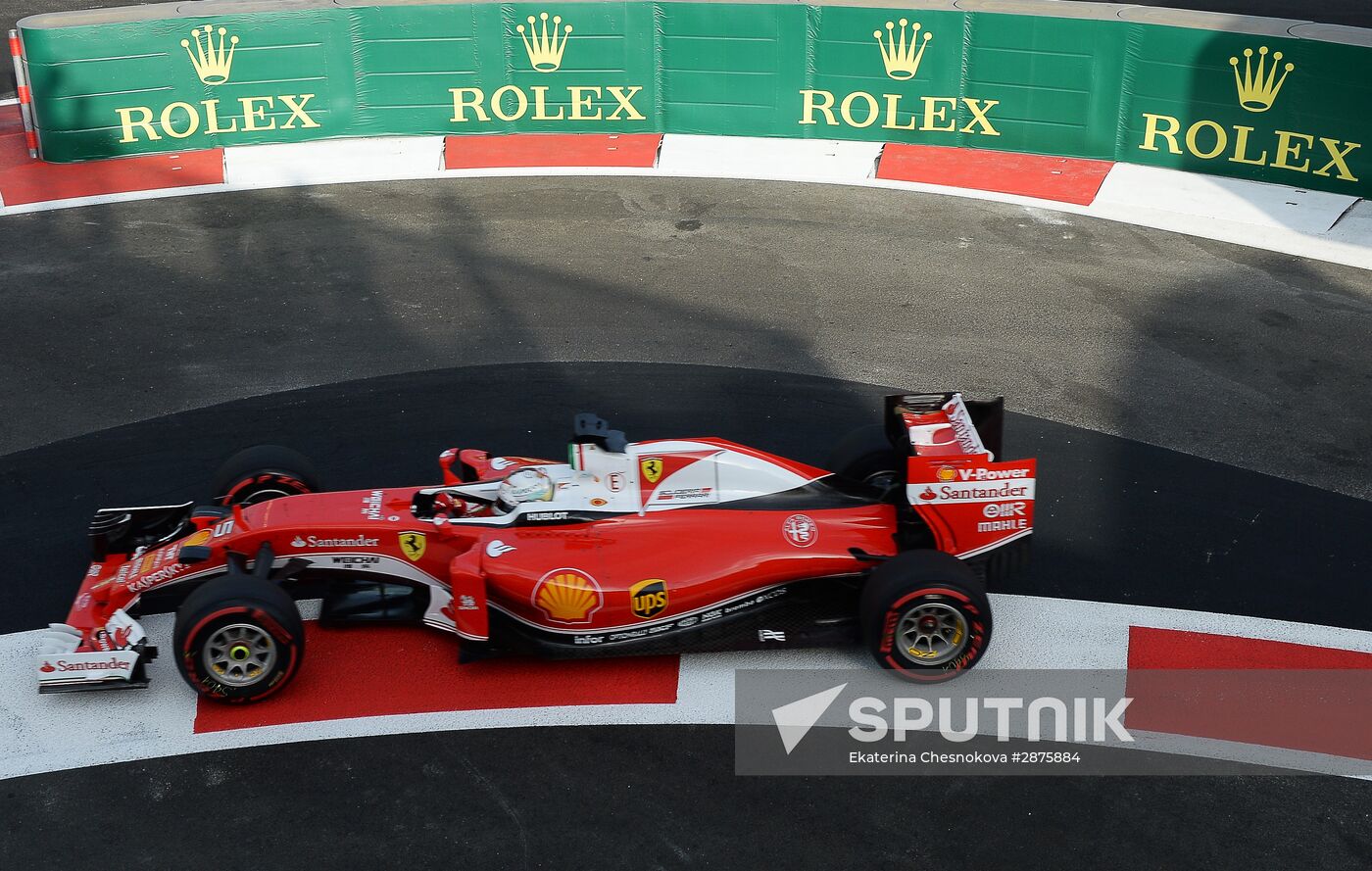 Car racing. Formula 1 Grand Prix of Europe. Qualification