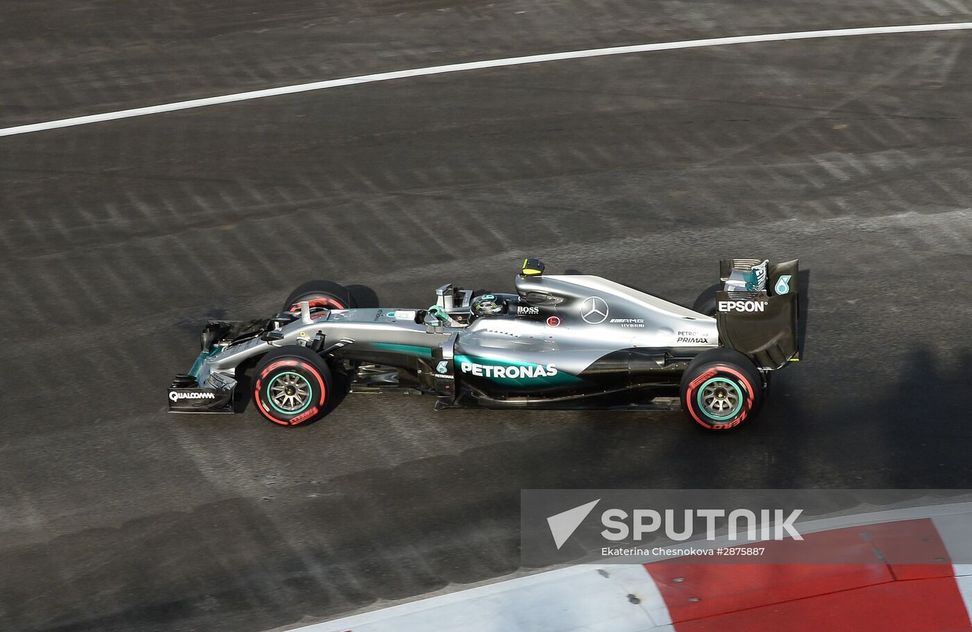 Car racing. Formula 1 Grand Prix of Europe. Qualification
