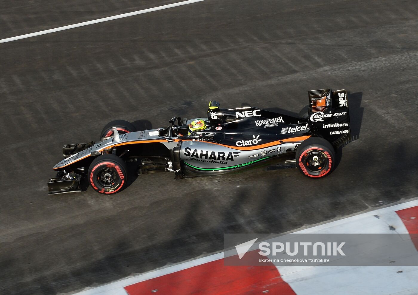Car racing. Formula 1 Grand Prix of Europe. Qualification