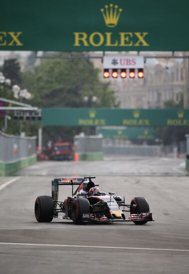 Car racing. Formula 1 Grand Prix of Europe. Qualification