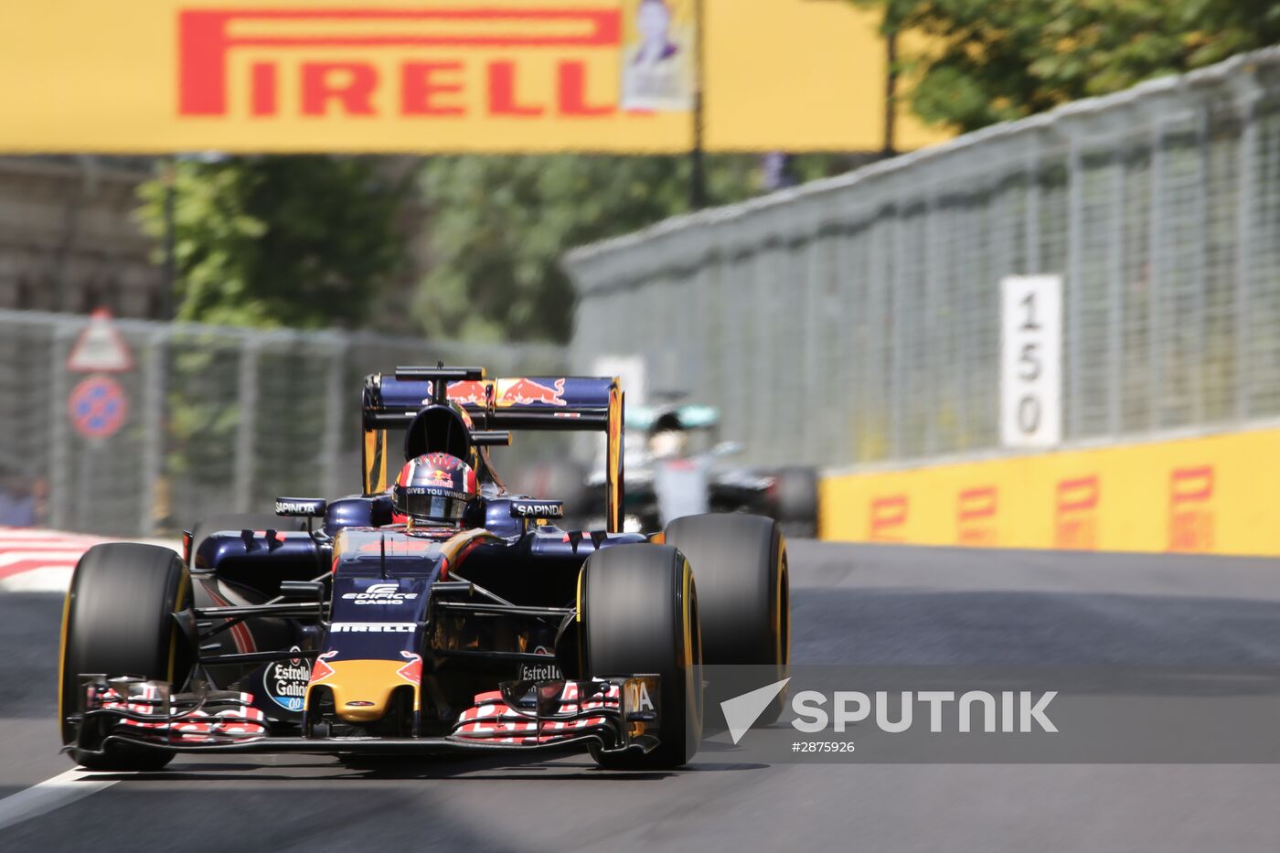 Car racing. Formula 1 Grand Prix of Europe. Qualification