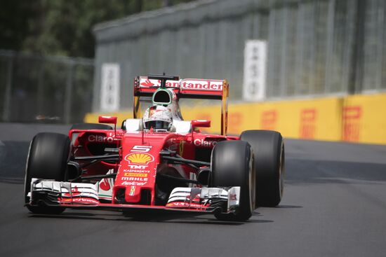 Car racing. Formula 1 Grand Prix of Europe. Qualification