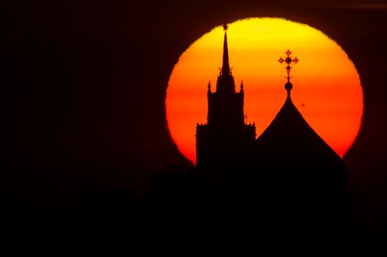 Sunrise in Moscow
