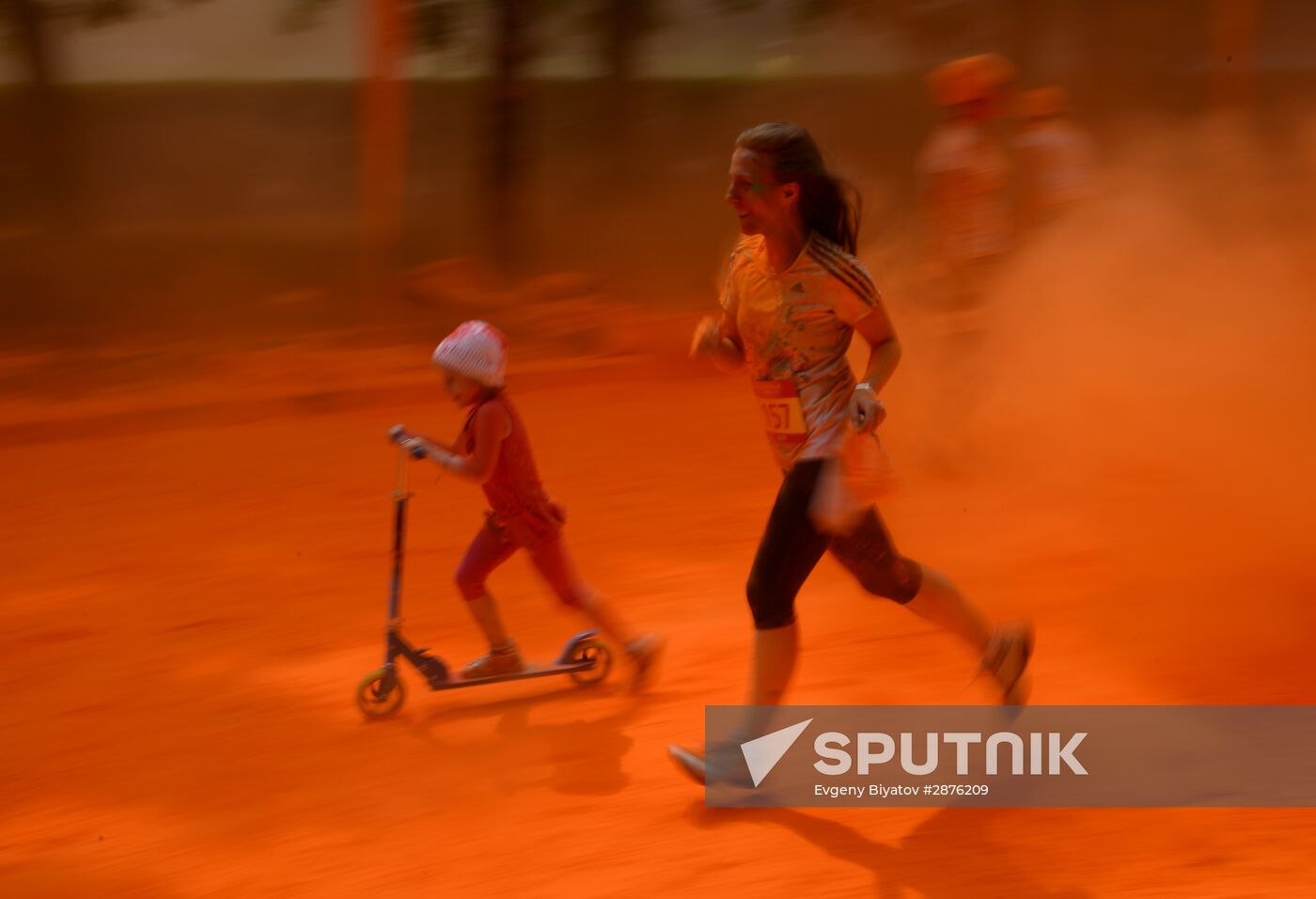 Color race in Moscow